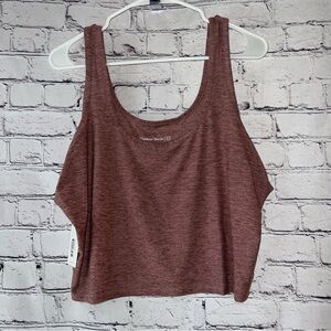 Outdoor Voices NWT All Day Crop Tank Deep Taupe Plus Size XXXL